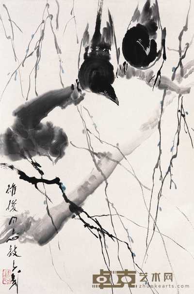 王子武  花鸟 立轴 69.5×45.5cm
